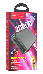 Внешний аккумулятор Powerbank HOCO J100A High-ranking, 20000mAh, черный