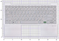 Топкейс для HP Envy 13-BA серебристый