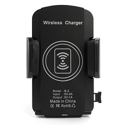 Универсальная Автомобильная беспроводная зарядка - держатель для смарфонов Qi 