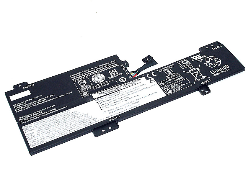 Аккумуляторная батарея для ноутбука Lenovo L19C3PF8 (SB10X02595) 11.58V 3255mAh