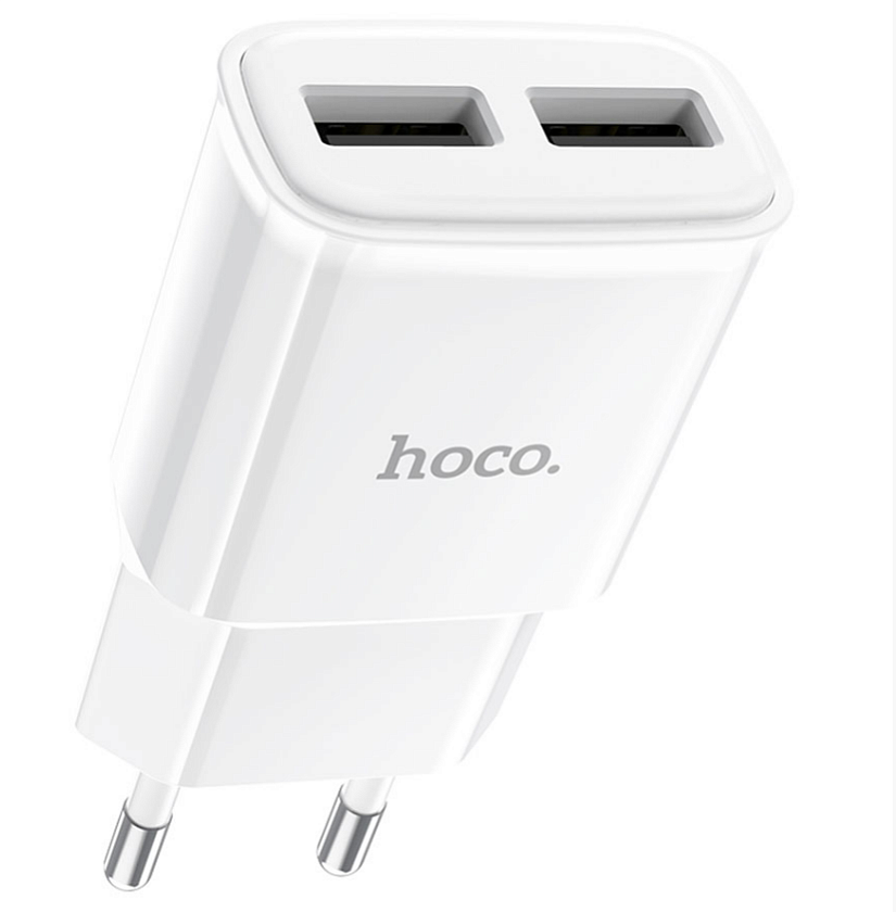 Блок питания (сетевой адаптер) HOCO C88A Star два порта USB, 2.4A, 10.8W белый