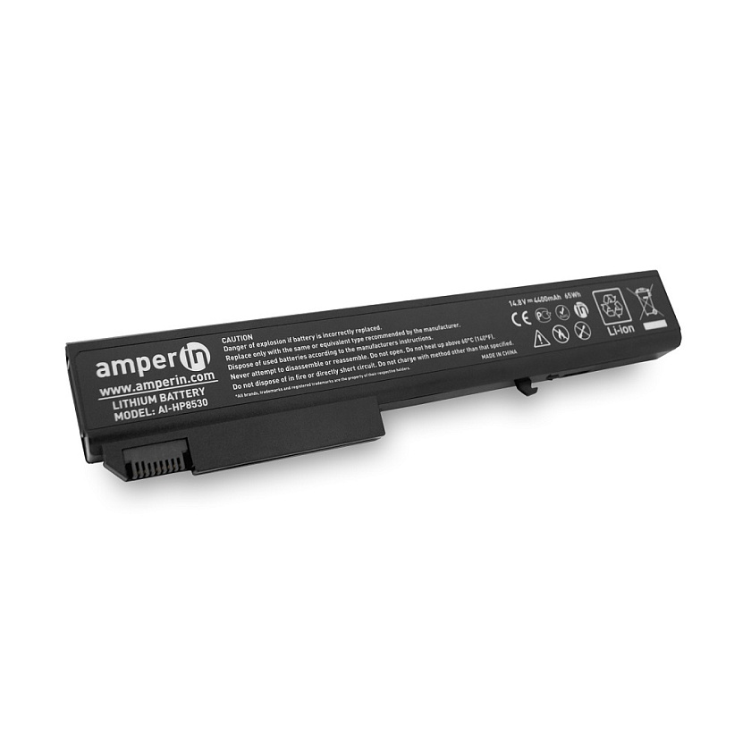 Аккумуляторная батарея Amperin для ноутбука HP EliteBook 8530P 14.8V 4400mAh (65Wh) AI-HP8530