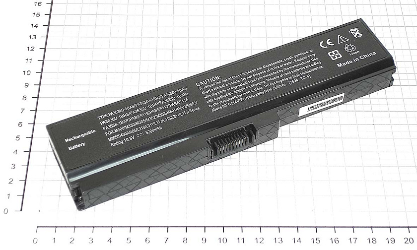Аккумуляторная батарея для Toshiba Satellite L750 5200mAh PA3634U-1BAS (Low Cost OEM)