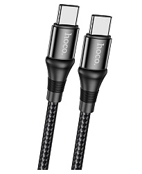 Кабель USB-C HOCO X50 Exquisito Type-C-Type-C, 5A, 2м, черный