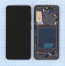 Дисплей для Samsung Galaxy S21 5G SM-G991B в сборе с тачскрином и рамкой TFT черный
