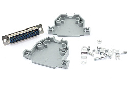 Сборный штекер D-SUB/DB25 папа 10 шт