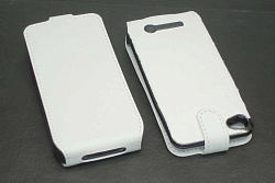Аккумулятор/чехол для Apple iPhone 4/4s 2300 mAh черно-белый leather case