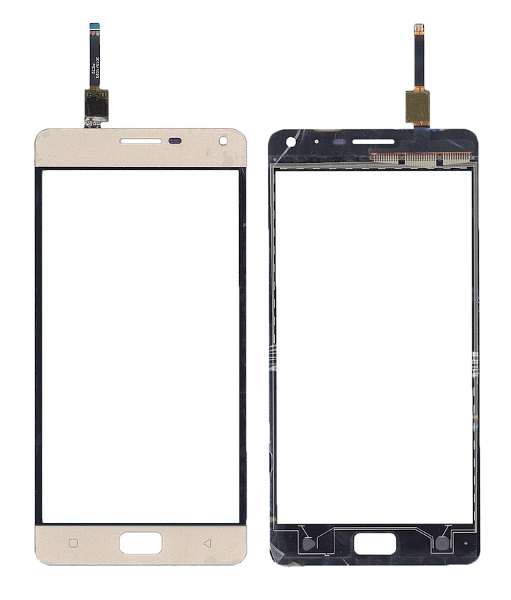 Сенсорное стекло (тачскрин) для Lenovo Vibe P1 золотое