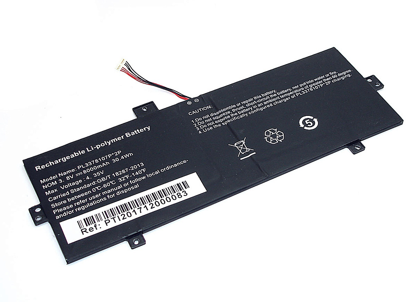 Аккумулятор для ноутбука Irbis NB116 3,8V 8000mAh 30.4Wh