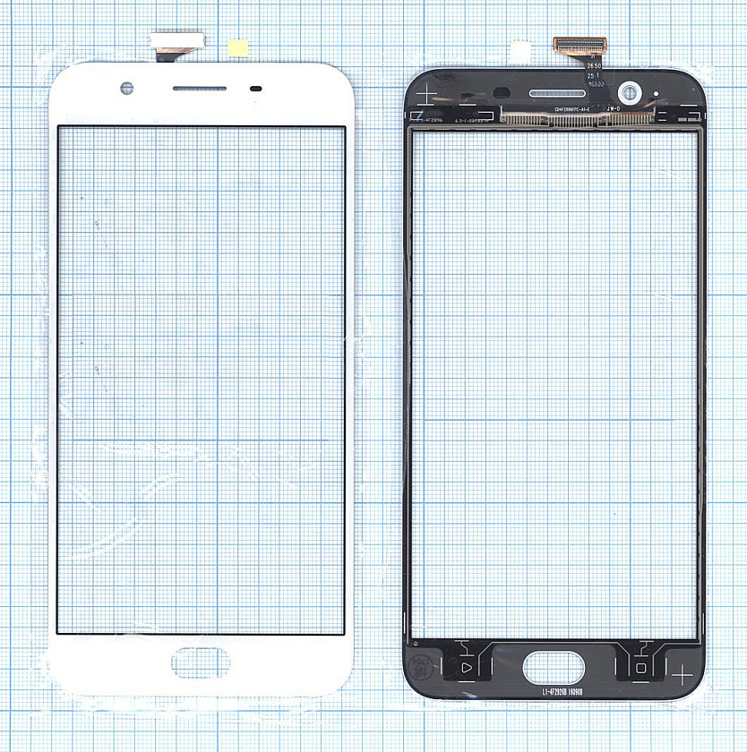 Сенсорное стекло (тачскрин) для OPPO A59S белое