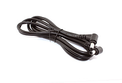 Кабель DC 5.5x2.5  18 AWG папа-папа 1,5 м с угловым штекером