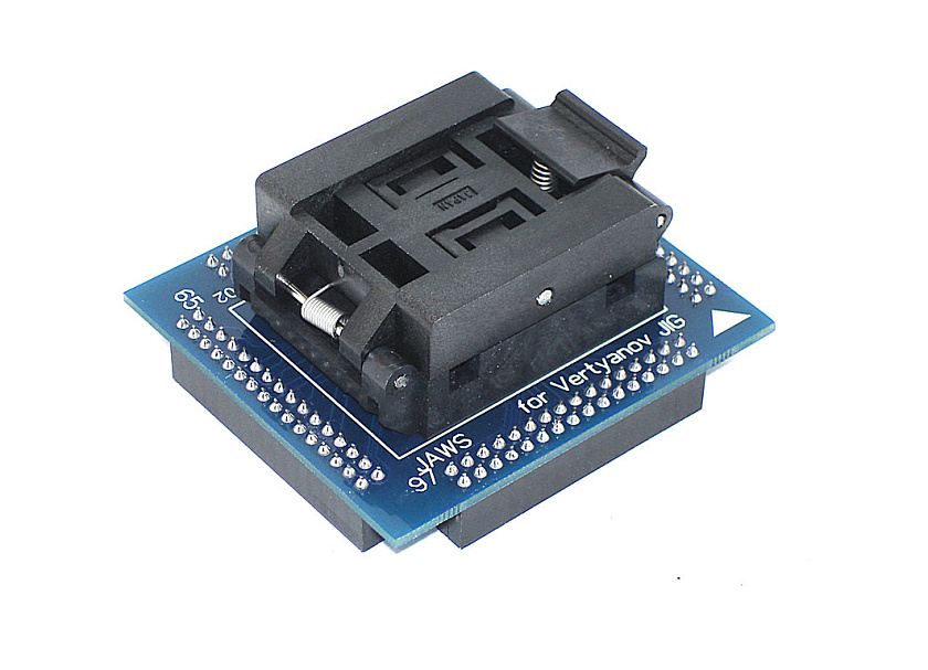 Дополнительная плата "JAWS" для программирования мультиконтроллеров вне мат. платы без сокета