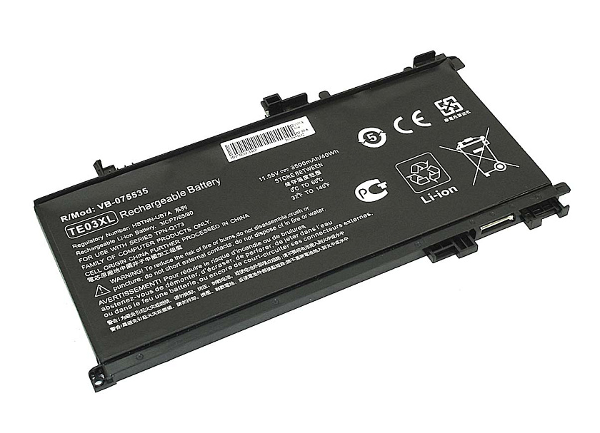 Аккумуляторная батарея для ноутбука HP TPN-Q173 (TE03-3S1P) 11,55V 3500mAh OEM черная