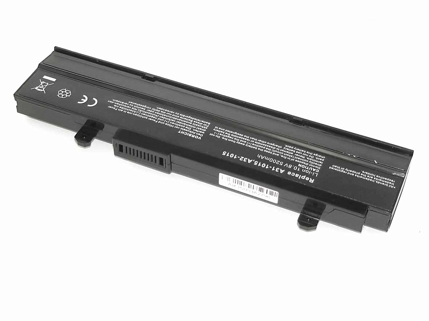 Аккумуляторная батарея для ноутбука Asus Eee PC 1015 (A32-1015) 10,8V 5200mAh OEM черная