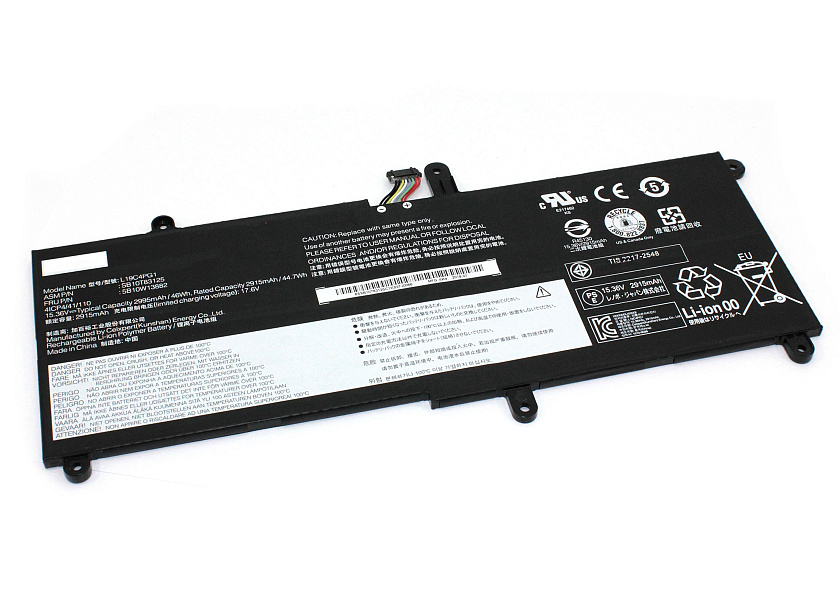 Аккумуляторная батарея для ноутбука Lenovo (L19C4PG1) 15,36V 2915mAh