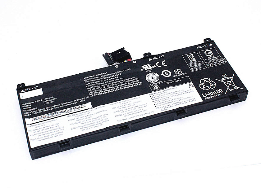 Аккумуляторная батарея для ноутбука Lenovo L18C6P90 11.25V 90Wh 8000mAh