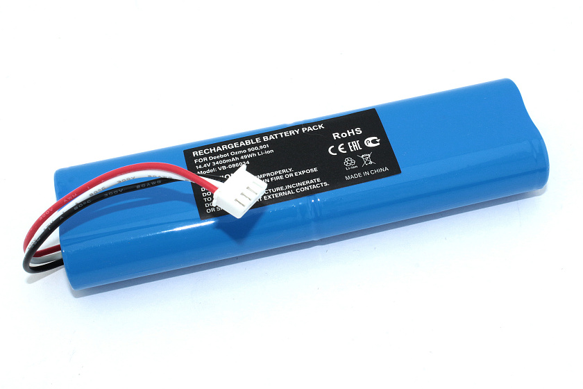 Аккумулятор для пылесоса Ecovacs Deebot Ozmo 900, Deebot Ozmo 901 14.4v 3400mAh