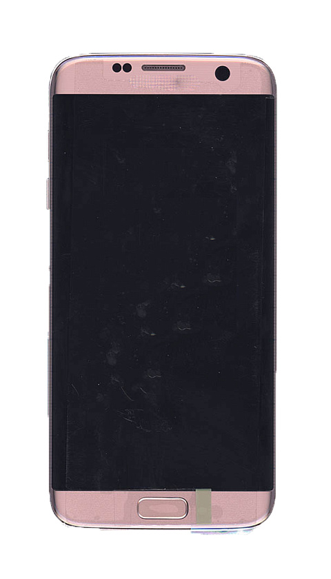 Дисплей для Samsung Galaxy S7 Edge SM-G935FD розовое золото с рамкой и аккумулят