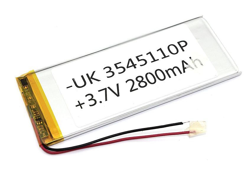 Аккумулятор Li-Pol (батарея) 3.5*45*110мм 2pin 3.7V/2800mAh