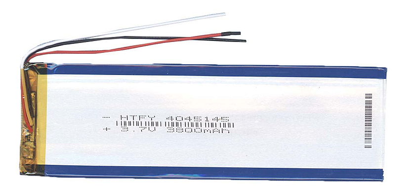 Аккумулятор Li-Pol (батарея) 4*45*145мм 3pin 3.7V/3800mAh