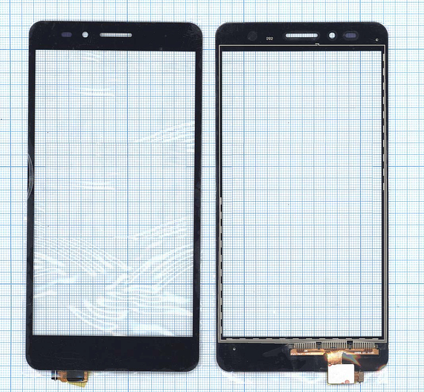 Сенсорное стекло (тачскрин) для Huawei Honor 5X / GR5 черное