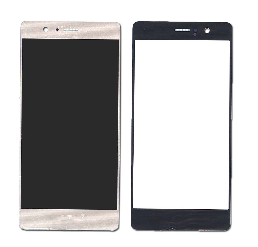 Стекло для Huawei P9 золотое