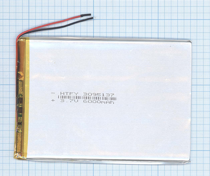 Аккумулятор Li-Pol (батарея) 3*95*137мм 2pin 3.7V/6000mAh