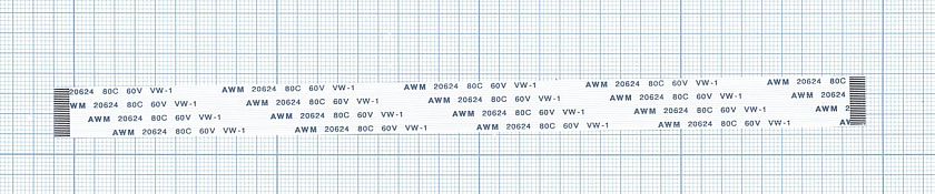 Шлейф универсальный 24pin, шаг 0.5мм, длина 20см