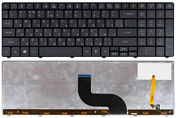 Клавиатура для ноутбука Acer Aspire 5810T черная с подсветкой