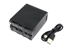 Аккумуляторная батарея для Sony CCD-RV (NP-F970) USB Type-C 7.4V 10500mAh Li-ion усиленная