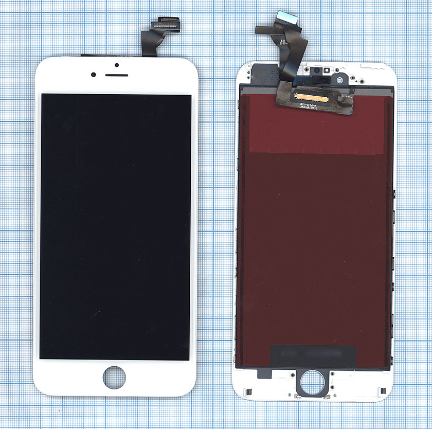 Дисплей для iPhone 6 Plus в сборе с тачскрином (JDF) белый