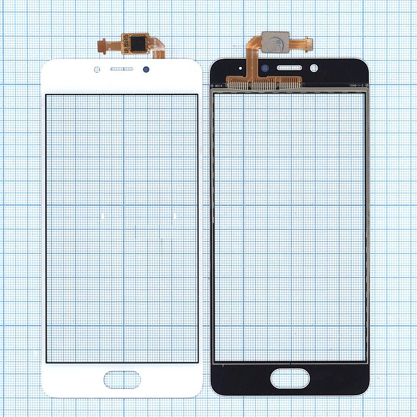 Сенсорное стекло (тачскрин) для Meizu M5c белое