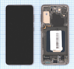 Дисплей для Samsung Galaxy S21 5G SM-G991B в сборе с тачскрином и рамкой TFT фиолетовый