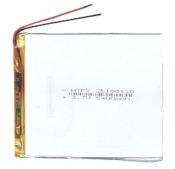 Аккумулятор Li-Pol (батарея) 2.5*100*120мм 2pin 3.7V/5400mAh