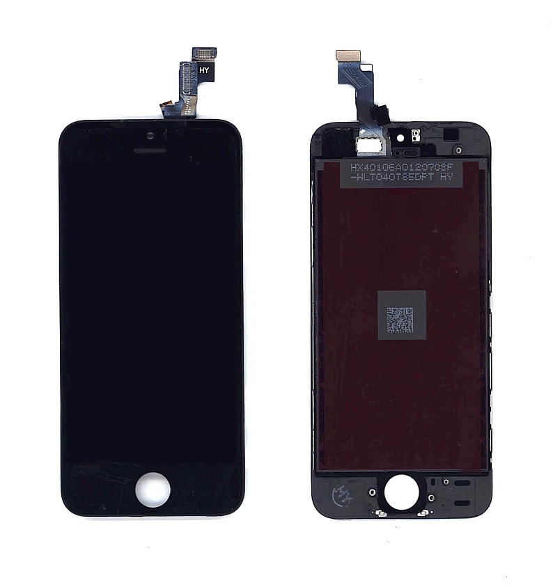 Дисплей для iPhone 5S в сборе с тачскрином (Hancai) черный