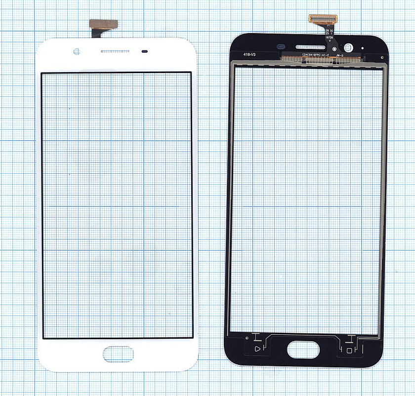 Сенсорное стекло (тачскрин) для OPPO F1s A59 A1601 белое