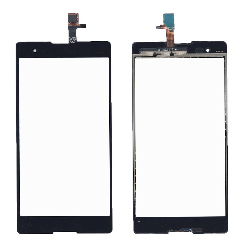 Сенсорное стекло (тачскрин) для Sony Xperia T2 Ultra черное
