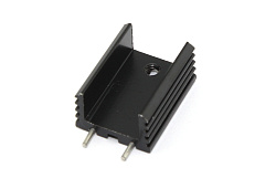 Аллюминиевый радиатор TO-220 Mosfet, 20x15x10 мм, 2Pin