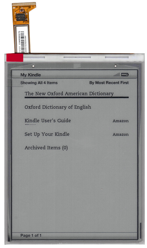 Экран для электронной книги e-ink 6" PVI ED060SCF(LF)T1