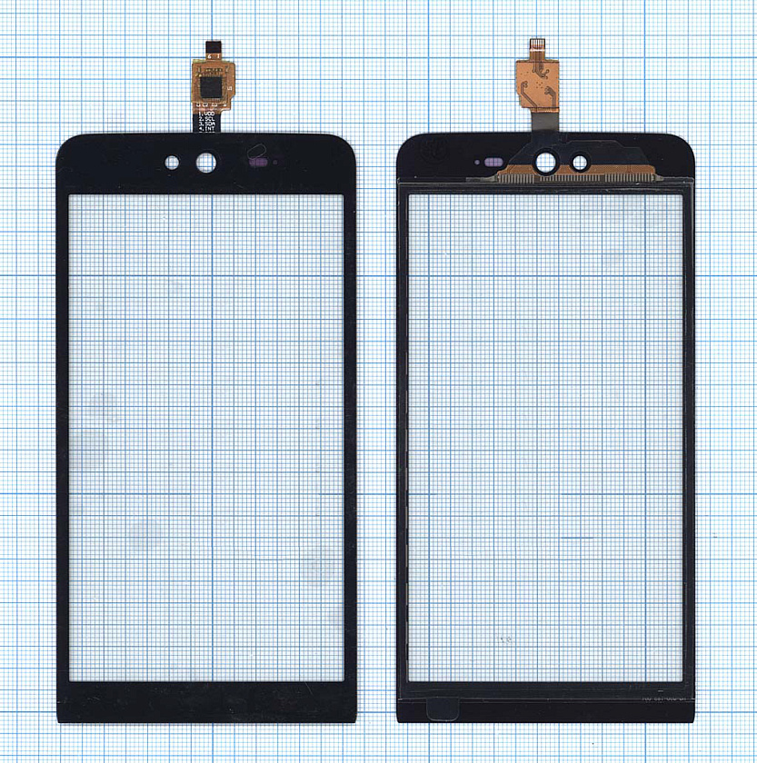 Сенсорное стекло (тачскрин) для Micromax Bolt Q338 черное