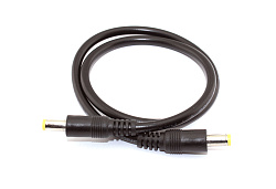 Кабель DC 5.5x2.5  18 AWG папа-папа 0,5 м с прямым штекером
