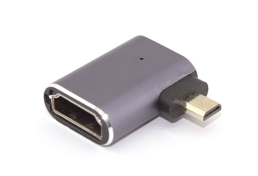 Переходник micro HDMI  на HDMI влево 