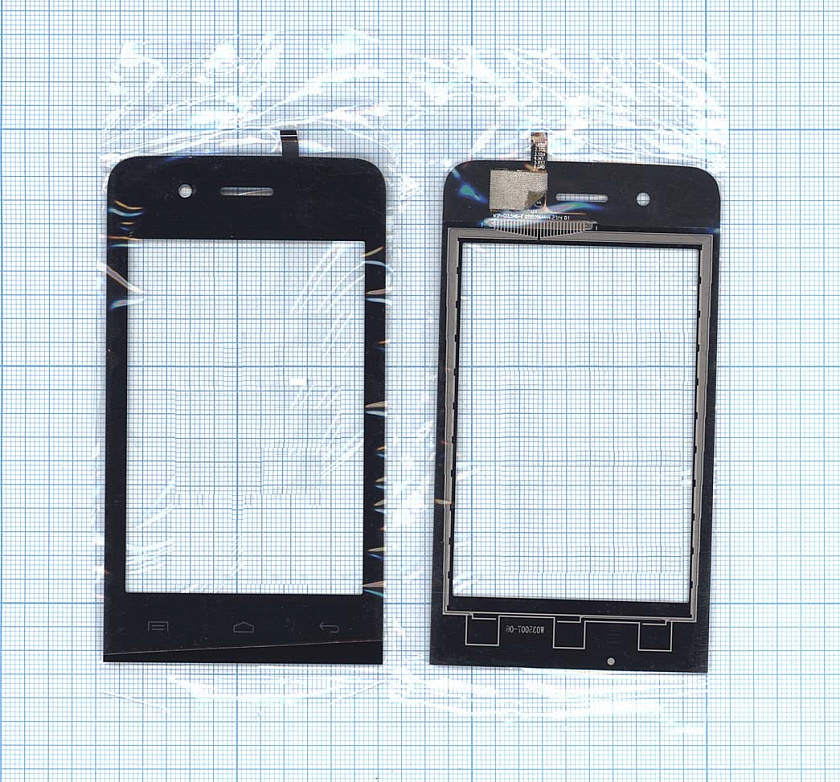 Сенсорное стекло (тачскрин) для Explay Easy черное 