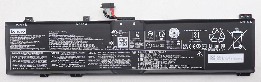 Аккумуляторная батарея для ноутбука Lenovo Legion Pro 7 16IAX10H (L24M4PC1) 15.52V 99.9Wh