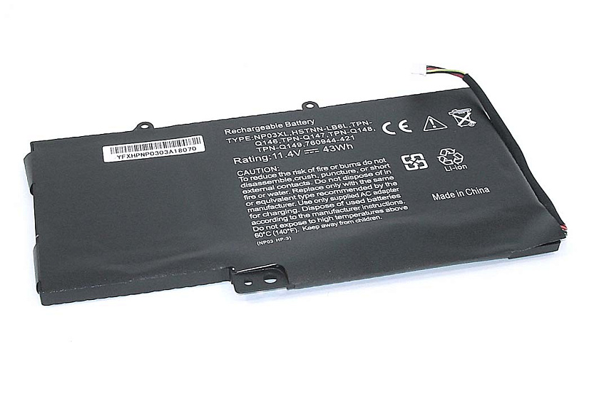 Аккумуляторная батарея для ноутбука HP Pavilion 13 x360 (NP03XL) 11.4V 3750mAh OEM