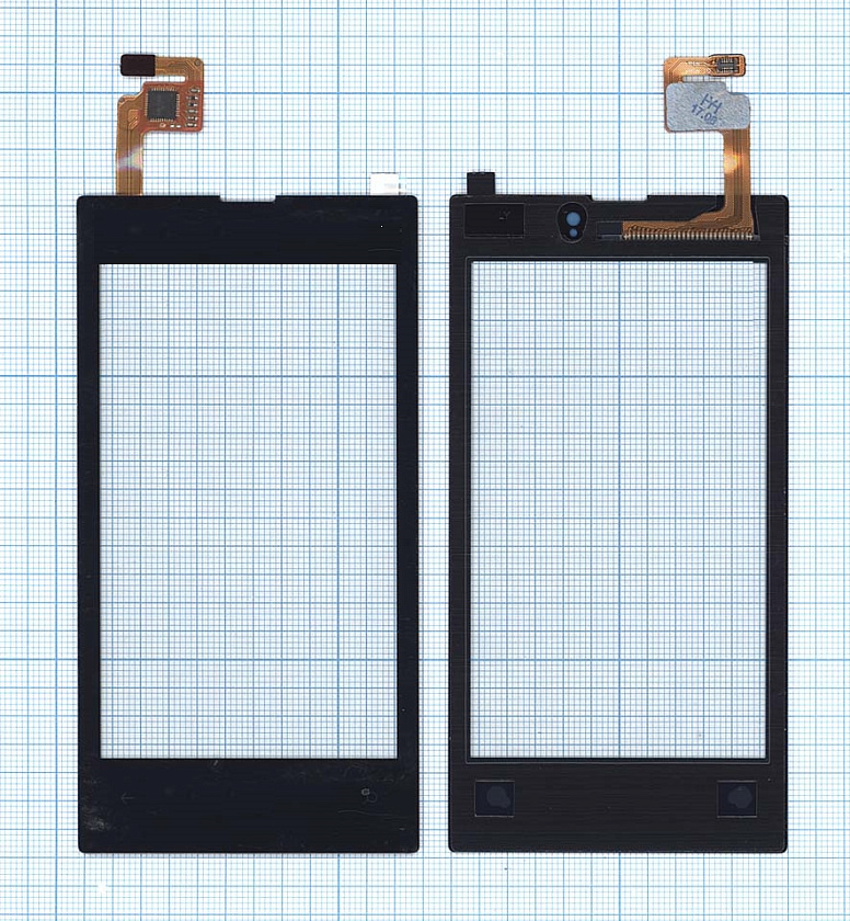 Сенсорное стекло (тачскрин) для Nokia Lumia 525 черное