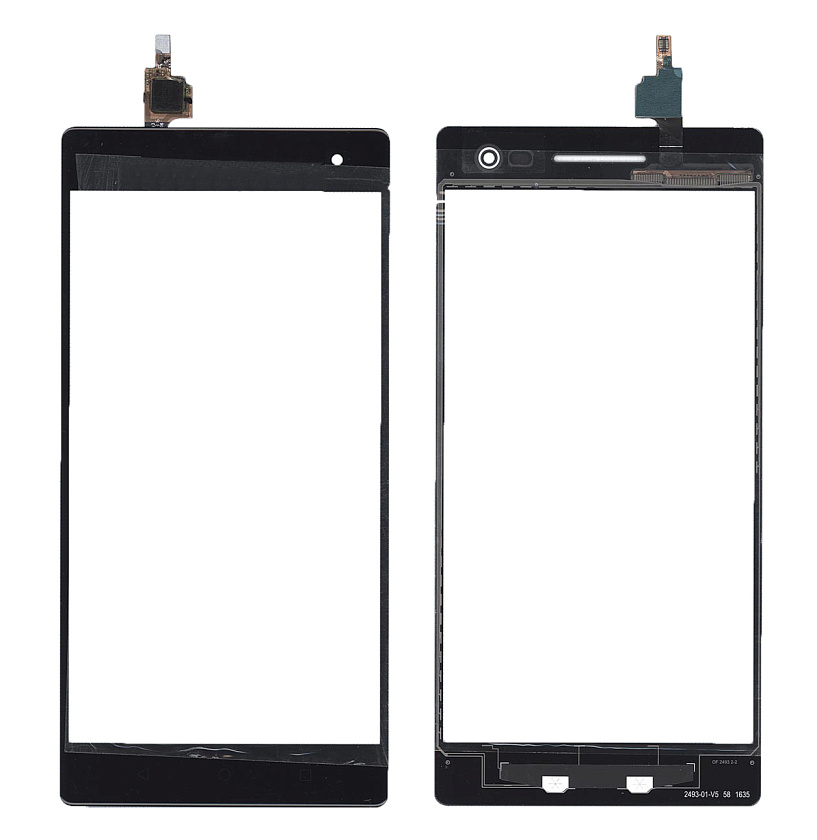 Сенсорное стекло (тачскрин) для Lenovo Phab 2 черное
