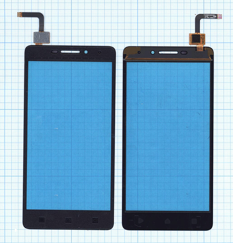 Сенсорное стекло (тачскрин) для Lenovo Vibe P1m черное