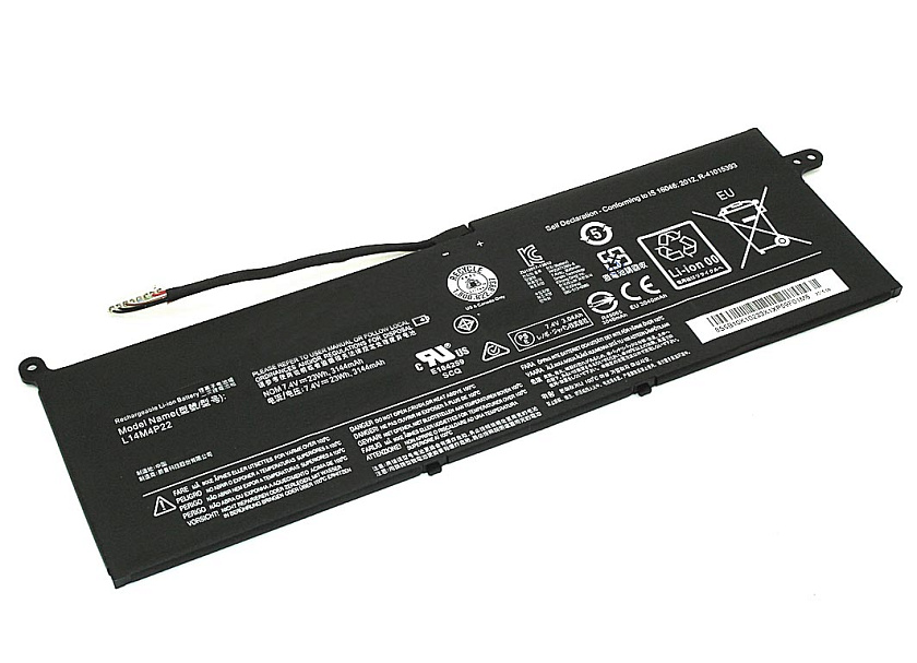 Аккумуляторная батарея для ноутбука Lenovo S21e-20 (L14M4P22) 7.4V 3144mAh